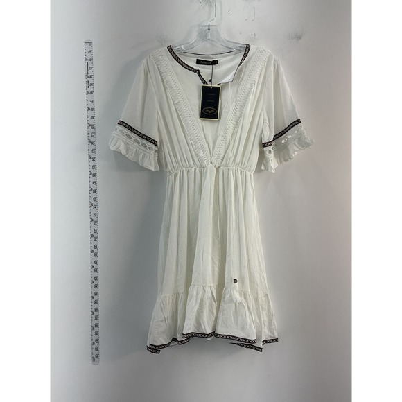 NWT Pandora White Fit & Flare Midi Dress - XL - Picture 1 of 7